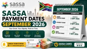 SASSA Payment Dates September 2026